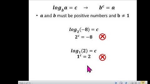 Solving Logarithmic Equations and Inequalities Part 1