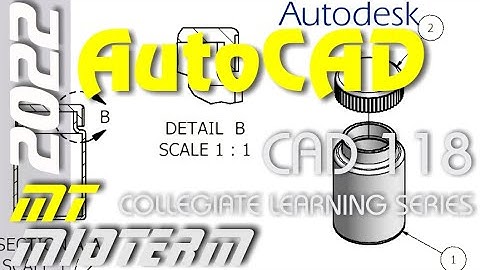 AutoCAD 2022 | Midterm Exam Review Tutorial