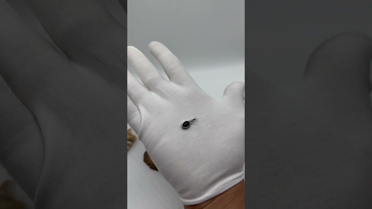 Black Onyx Handmade 925 Pure Silver Pendant | 