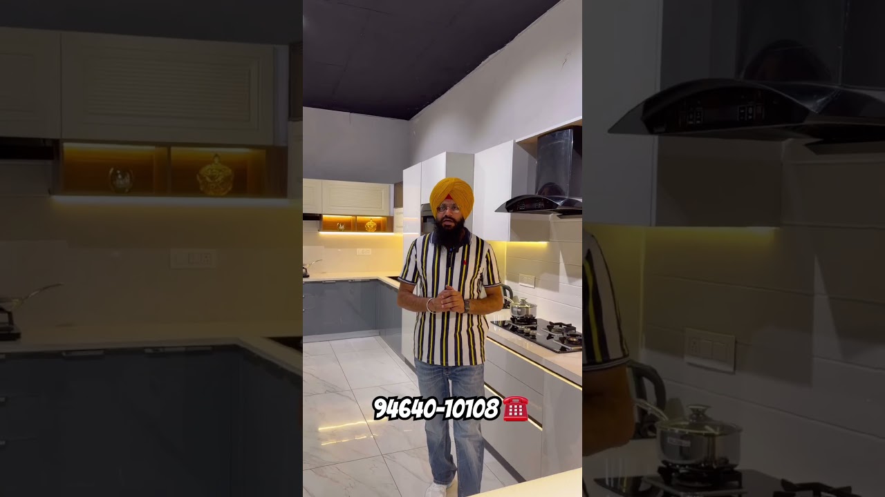 ⁣Modular kitchen makers | factory made modular kitchen & wardrobes #share #interiordesign #viral