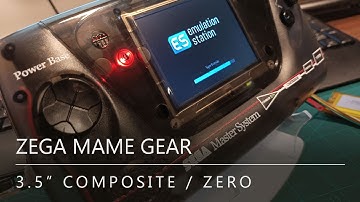 Zega Mame Gear / Game Gear Raspberry Pi / Composite LCD demo / Raspberry Pi Zero WH