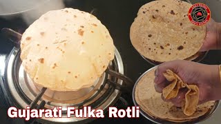 Gujarati Fulka Rotli/How To Make Phulka Roti/Perfect & Soft Roti Recipe With Tips/Easy Recipe