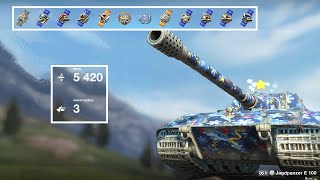 Jagdpanzer E 100 - 5.4K DMG 3фрг Промзона - World of Tanks Blitz