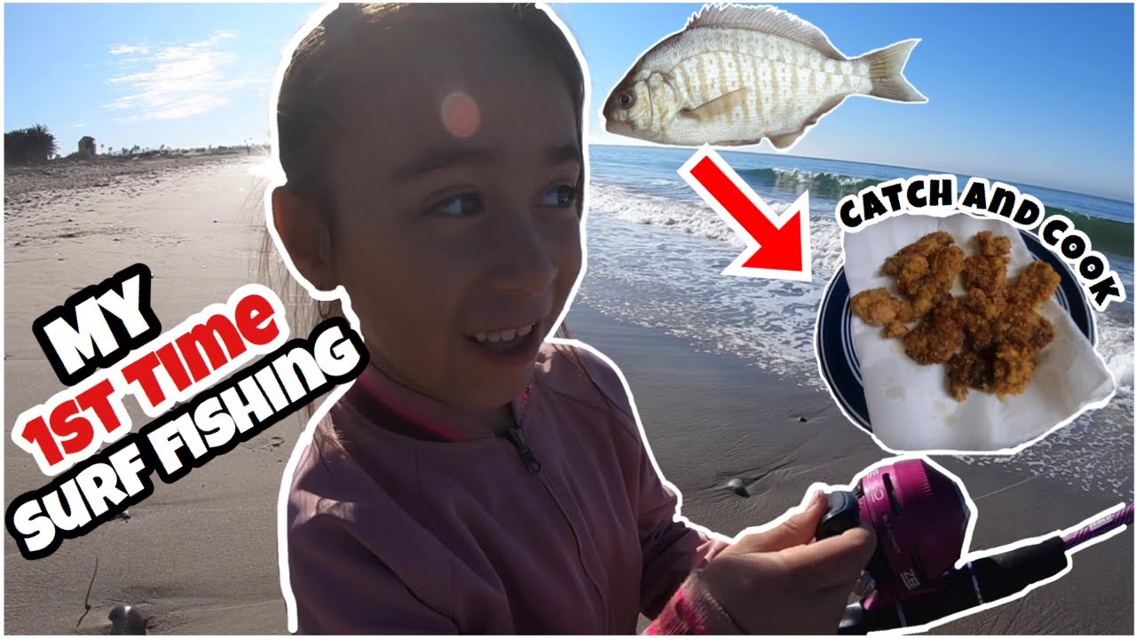 OUR 1st TIME SURF FISHING VENTURA,CA (CATCH N' COOK) YouTube