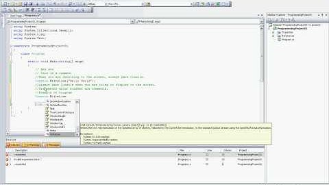 Your First Computer Program for C# "Hello World"