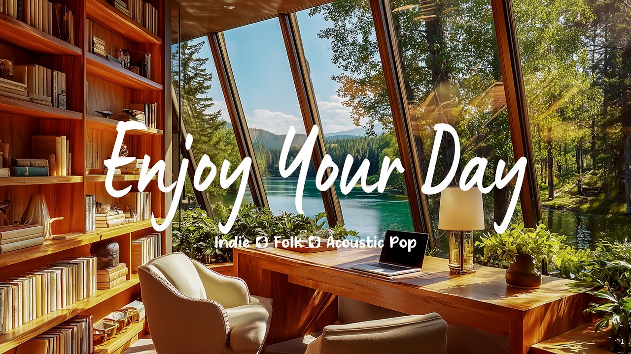 Enjoy Your Day ☀️ Peaceful Morning Focus by the Lake 🍃 Morning February | An Indie/Pop/Folk/Acoustic