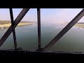 мост Малвия через реку Ганг. Индия.  Malviya Bridge through Ganges river at Varanasi from train