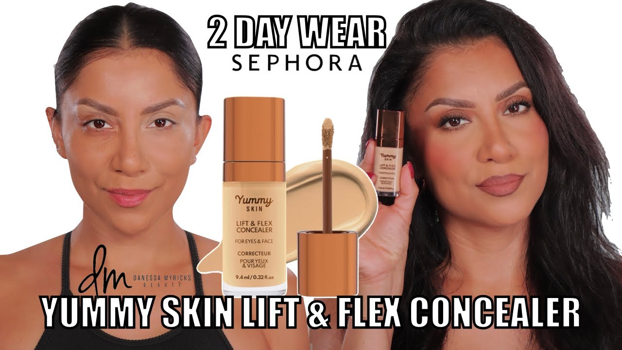 2 DAY WEAR *new* DANESSA MYRICKS YUMMY SKIN LIFT & FLEX CONCEALER *dry undereyes* | MagdalineJanet