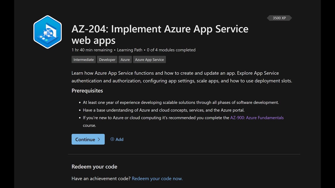 2024/09/08 - AZ204 - Implement Azure App Service web apps - Explore ...