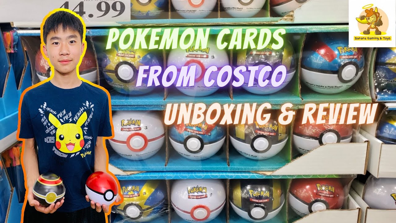 UNBOXING & REVIEW OF POKÉMON CARD BALLS FROM COSTCO ARE THE CARDS ANY