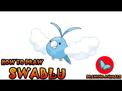 How To Draw Swablu Pokemon | Coloring and Drawing For Kids