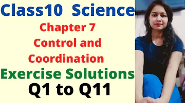 Class10 Science Chapter 7 Control and Coordination Exercise Solutions Q1 to Q11