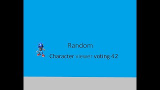 Random character viewer voting 42