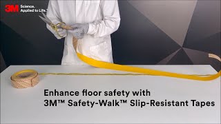 Easy Application Guide 3M Safety Walk Slip-Resistant Tape Installation Instructions