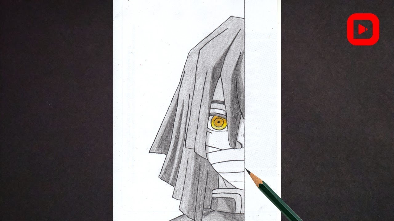 How to draw Obanai Half Face || Demon Slayer || Easy anime drawing || Easy drawing for beginners