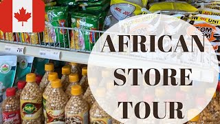 AFRICAN STORE TOUR 2022 | NIGERIAN FOODS SHOPPING IN REGINA SK | HERITAGE AFRICAN STORE | FUNKESUYI