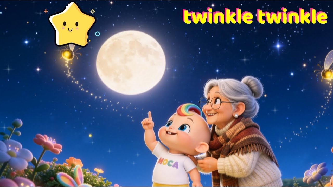 Twinkle Twinkle Little Star | With Grandma I Nursery Rhymes & Kids Songs I 