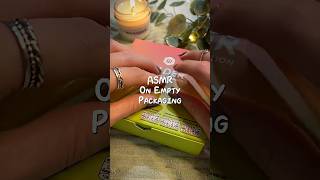 ASMR tapping and scratching on empty boxes #asmrnotalking #asmrtappingsounds