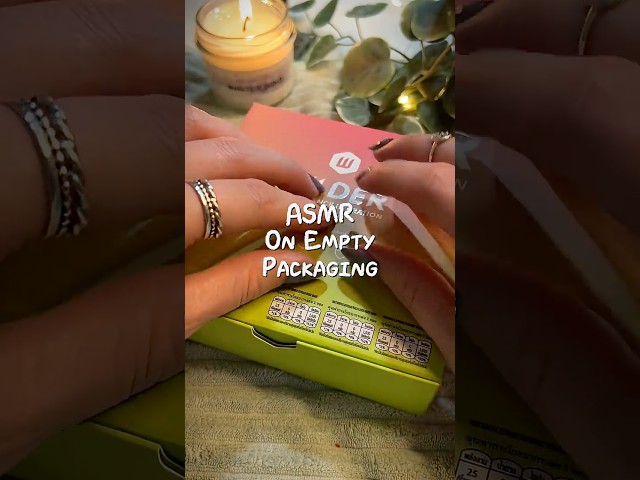 ASMR tapping and scratching on empty boxes #asmrnotalking #asmrtappingsounds