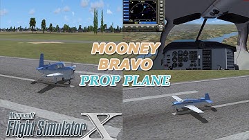Microsoft FSX Mooney Bravo Plane Flight Experience (VOR & DME Navigation)