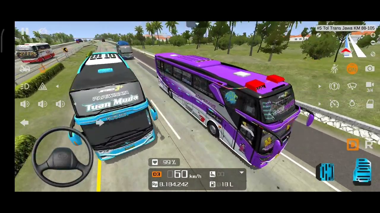BUS SJM TRANS HARI INI 5 JUNI BUSSID I BUS SIMULATOR INDONESIA TELOLET ...