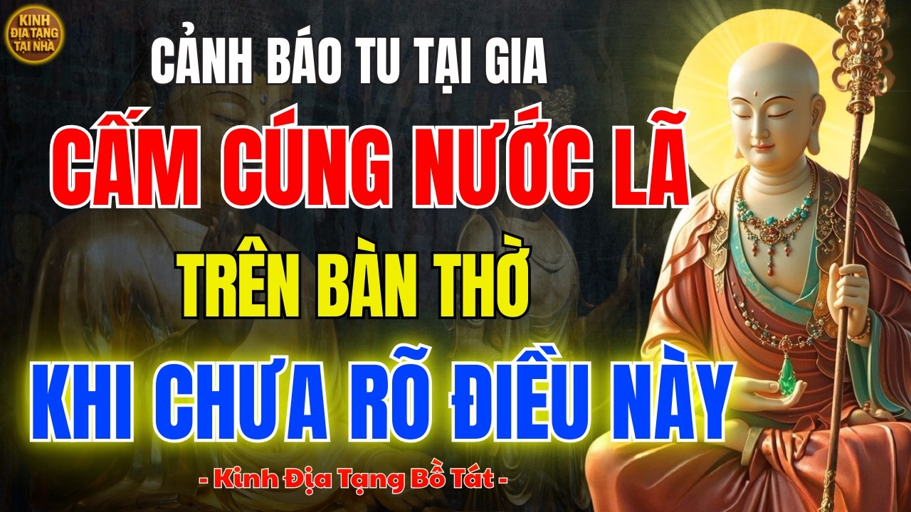 Địa Tạng Vương Bồ Tát Dạy Chớ Cúng Nước Lã Trên Bàn Thờ Khi Chưa Biết Điều Này 🙏 Kẻo Mất Phước