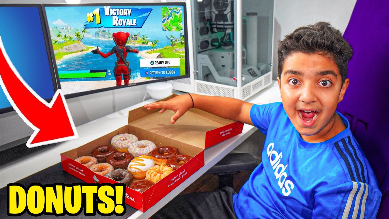 We Ate Donuts For Every Kill In FORTNITE! (CHALLENGE WITH BROTHERS!)