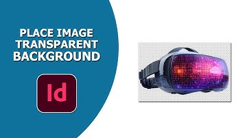 How to place image in InDesign with transparent background