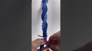 Twisted square knot keychain #macrame #easymacrame #macrameknots #macramepattern #macrametutorial