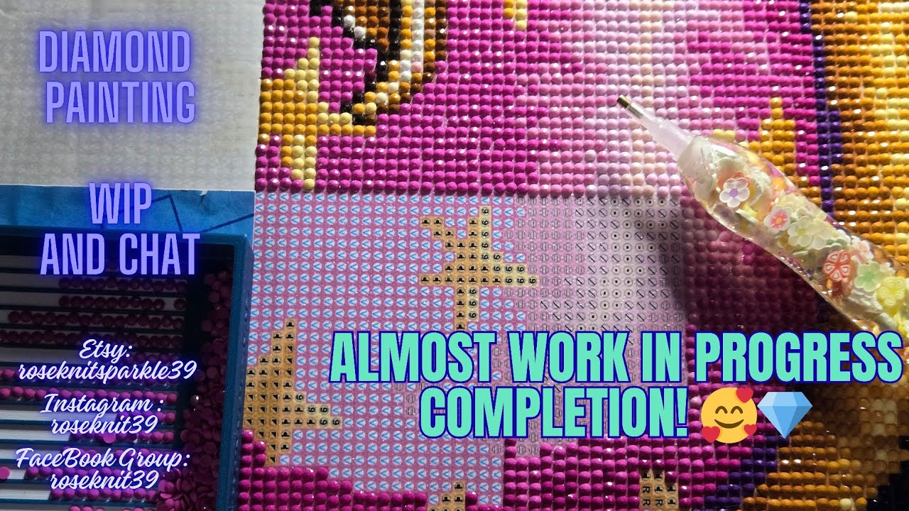 Эпизод 534: Алмазная живопись в процессе и обсуждение — почти готово, планы на следующий год! 💎 #...