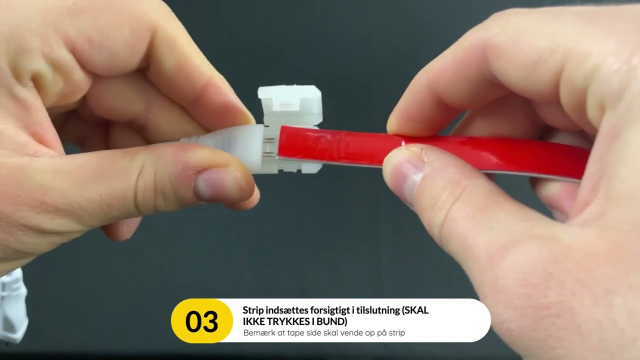 230v AC LED Strip CUT10 2835 montering | How to