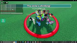 Shrinking the circle over 10 times in Last to leave | Roblox