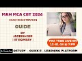 MAH MCA CET 2024 EXAM REGISTARTION GUIDE I CONQUEROR ACADEMY