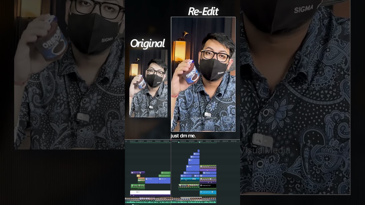 Before And After Video Editing 🔥#videoediting #beforeandafter #shorts