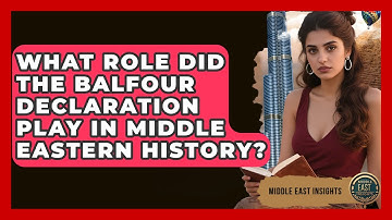 What Role Did the Balfour Declaration Play in Middle Eastern History? | Middle East Insights