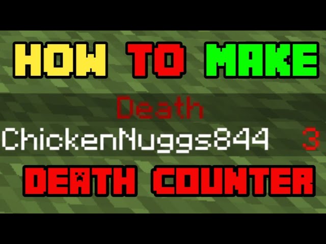 How To Make Death Counter For MCPE 1.20+ Latest Version - Tutorial 1.20+ class=