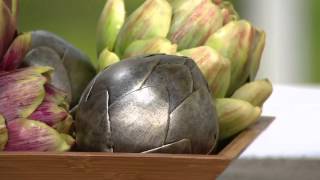ED On Air S/4 Decorative Metal Artichokes by Ellen DeGeneres on QVC