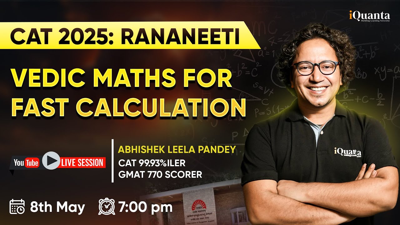 Vedic Maths for Fast Calculation by CAT 99.93%iler | CAT 2025 Rananeeti