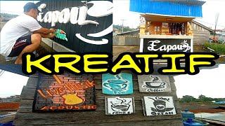 IDE KREATIF-Membuat Tulisan Dinding Cafe dengan Gabus Bekas