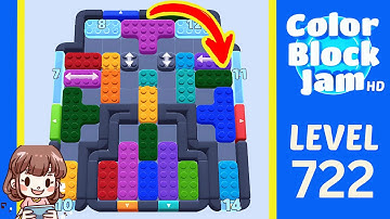 Color Block Jam Level 722 Solution Walkthrough