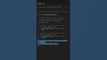 JavaScript Trick Check Data Types Using switch(true) 🔥
