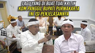 SONG DRAWS CRITICISM | KDM SUMMONS PURWAKARTA REGENT | HERE IS THE EXPLANATION