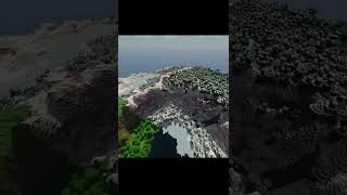 Lake in the middle of the mountains. Beautiful seeds in minecraft part 13.