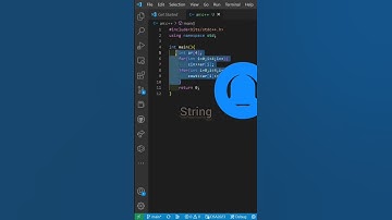Array & string operation with getline in C++ #shorts
