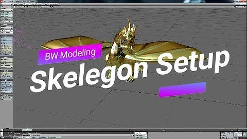 Dragon Staff Skelegon Setup Lightwave