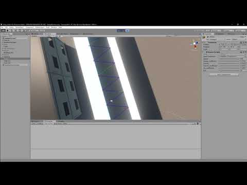 【Unity】Raycastをつかった弾丸　落下する弾　跳弾する弾