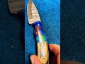 Wicked Damascus EDC Fixed Blade Knife! #cutlery #blade #bowieknife #edc #edcfixedblade #fixedblade