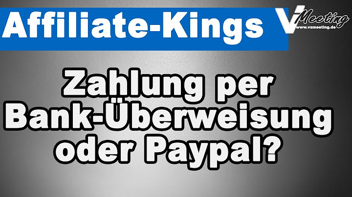 Welche daten brauche ich für paypal überweisung