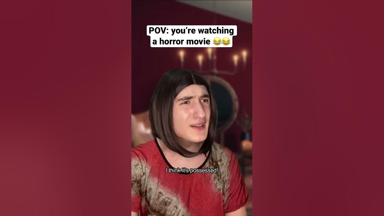 Horror movie trailers be like #shorts #funny #comedy