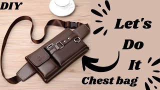 Men's shoulder bag | Male Cross-body | Waist Purse | DIY | Detailed Tutorial